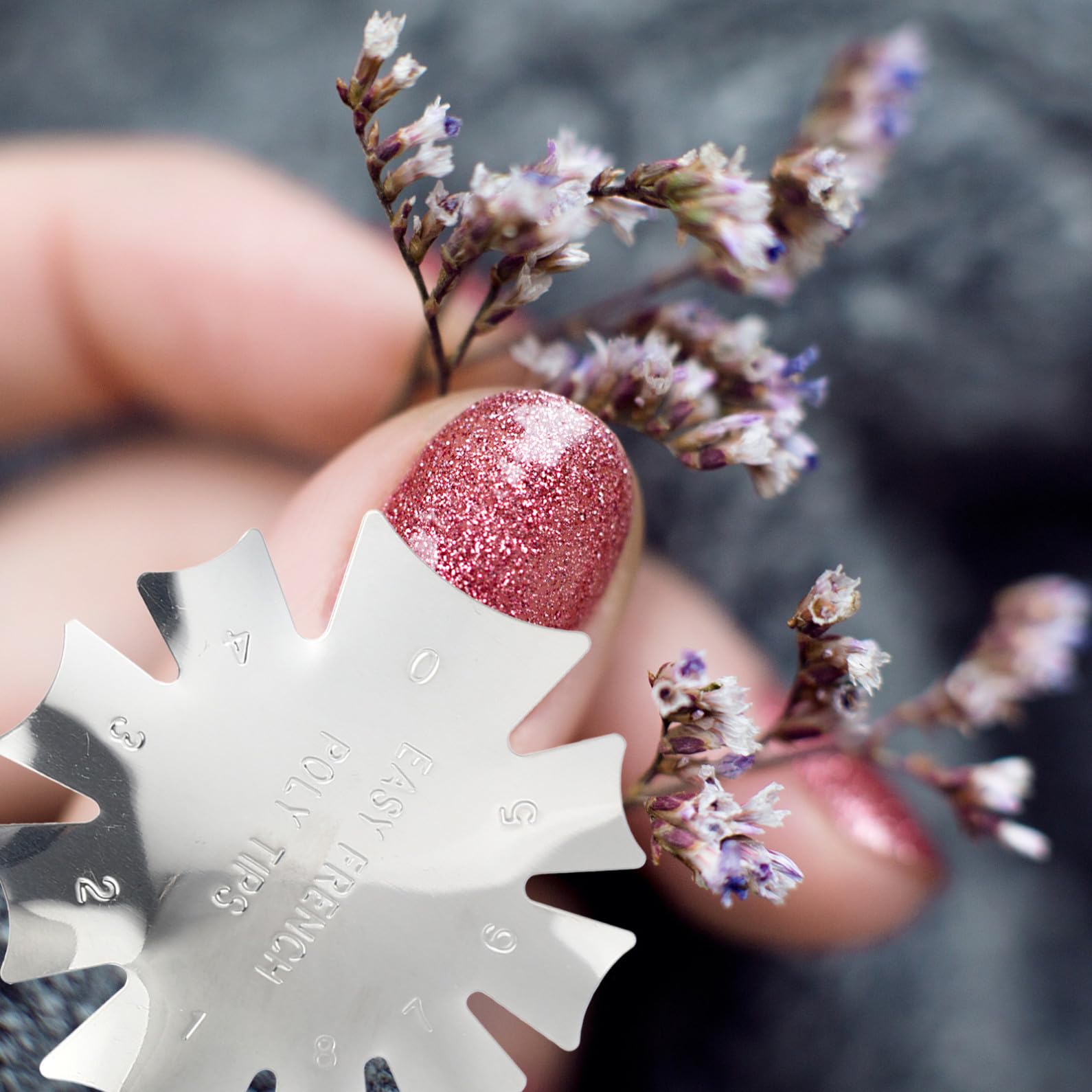 Healeved 21piezas Plantillas De Manicura De Inoxidable Para Diseño De Uñas Herramienta De Corte Para Arte De Uñas Plantillas Francesas y Estilo