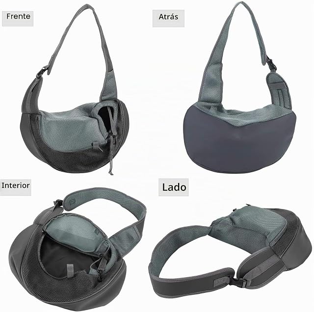 Foto 5 de 7 de Portátil Pequeña Mascota Perros Gatos Cachorros Bolso de Hombro Bolsa de Viaje Bolsa de Hombro Transpirable…