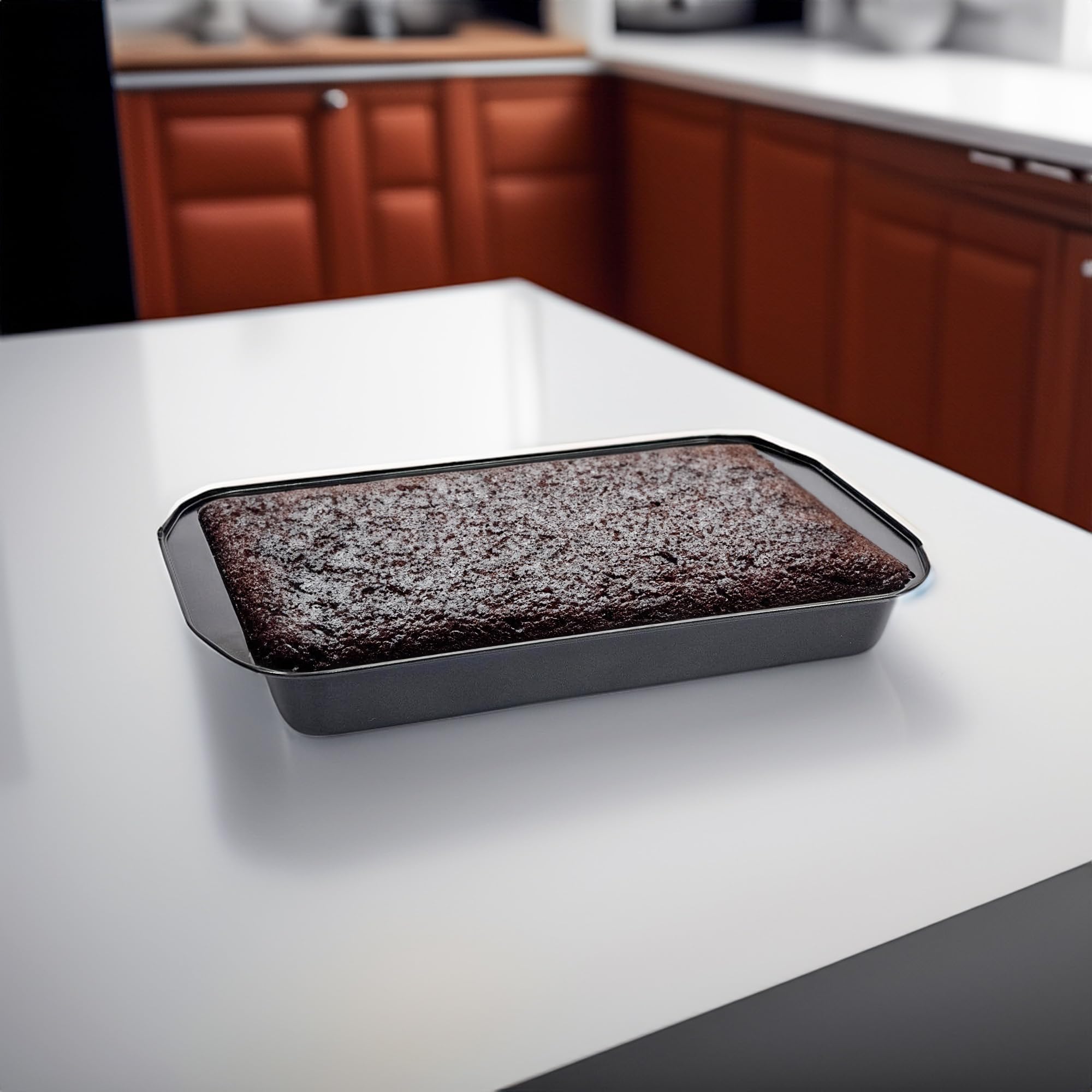 10Club Nonstick Carbon Steel Rectangular Oven Bake Tray (29cm X 46cm X 6cm) | Non Stick Oven, Dishwasher Safe Easy to Clean | Baking and Toasting Cookie Veggies Brownie Biscuit (B0CTQVFRP3) Amazon Price History, Amazon Price Tracker