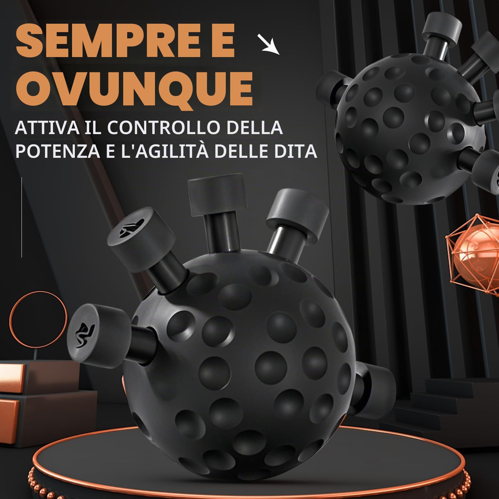 Rafforzatore Delle Dita, Allenamento Mano e Dita, Pallina per Rinforzare Avambraccio, Allenamento Avambraccio, Finger Grip Strengthener Per e allenamento sportivo