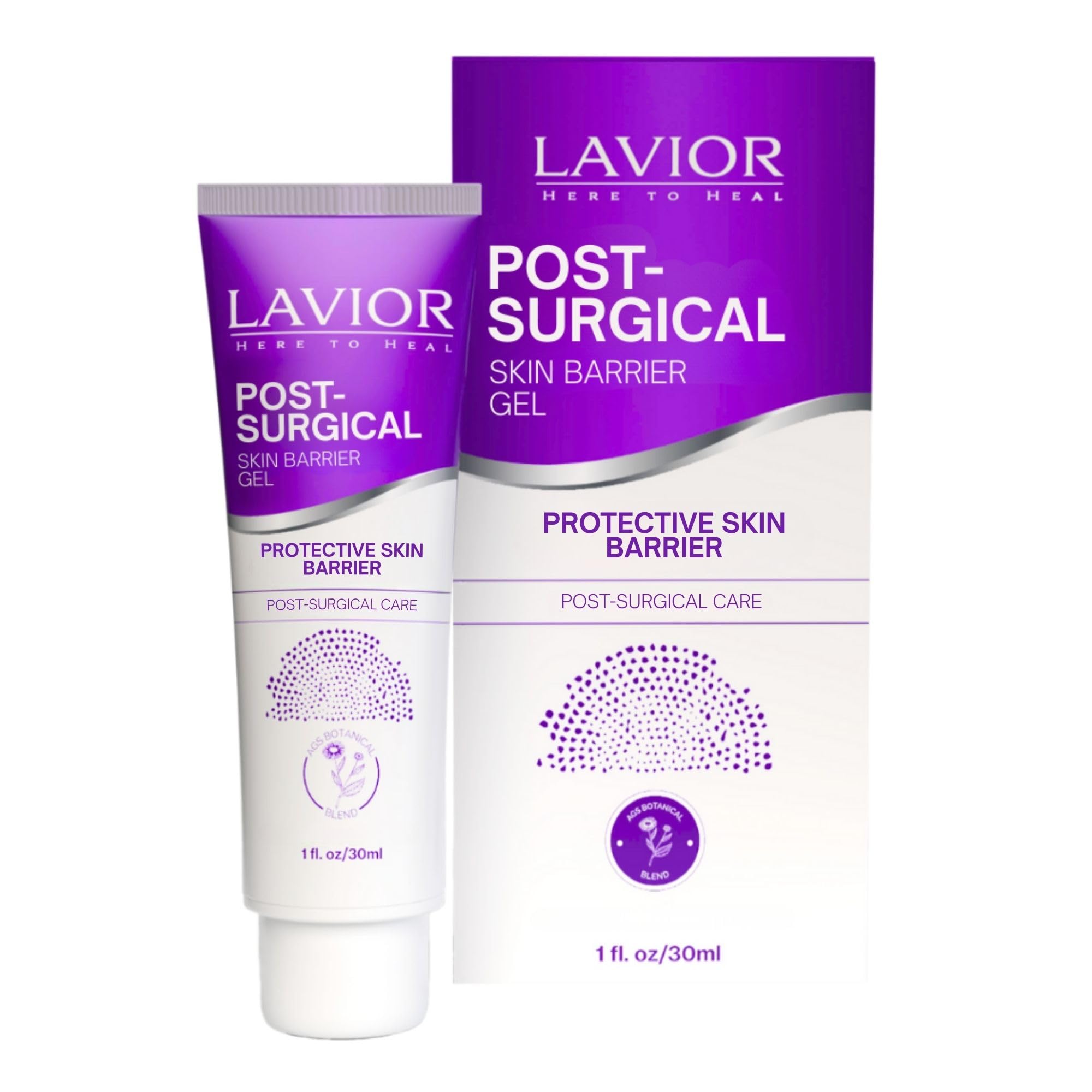 LAVIOR Botanical Gel post-quirúrgico (28,3 g) – Cuidado de recuperación de incisiones – Cuidado suave a base de plantas – Sin silicona