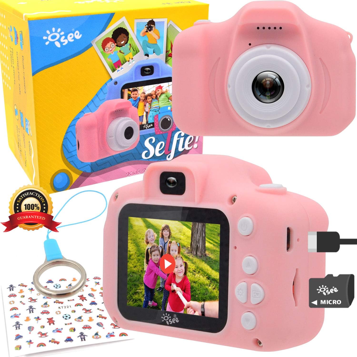ISEE Kids Camera, Digital Video Mini Camera, Soft Silicone