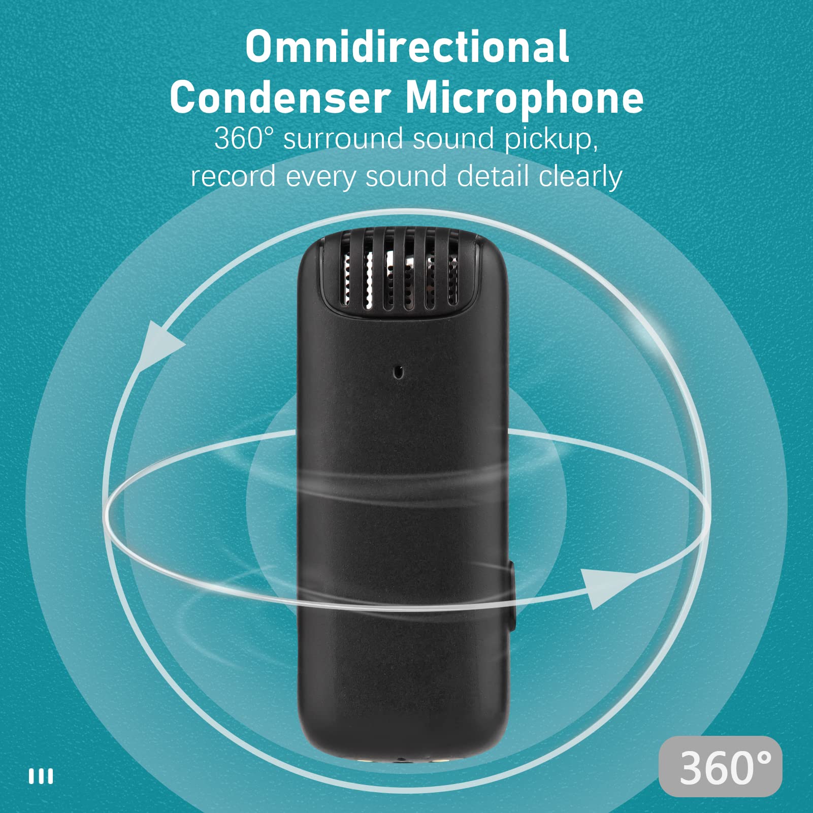 Ulanzi J12 bezprzewodowy system mikrofonowy z 1 odbiornikiem i 2 mikrofonami, zasięg 20 m, wbudowany akumulator z walizką ładującą, zamiennik wtyczki typu C, do systemu Android, transmisja na żywo
