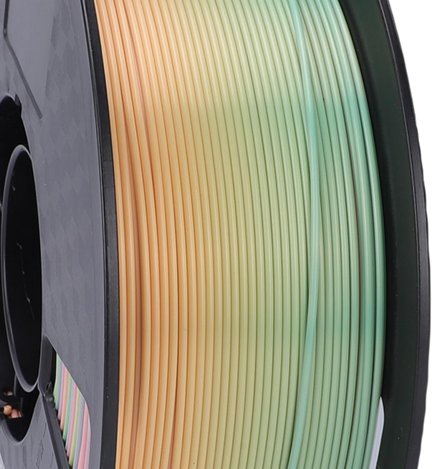 Pssopp PLA Filament 3D Printer Silky, Multicolor Gradient Stable Diameter Consistent Performance PLA Filament for Printing Supplies Nan (Silky Macaron Color)
