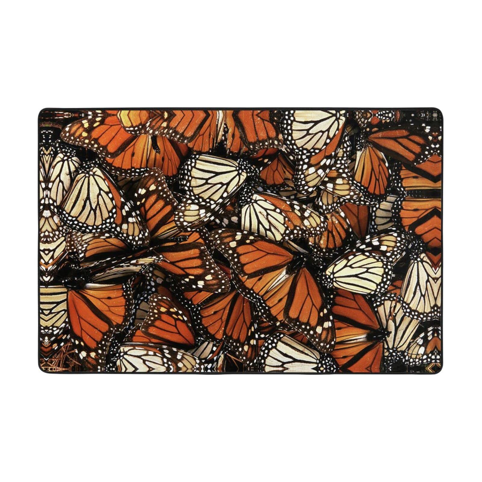 Paillasson d'intérieur cuisine antidérapant tapis absorbant papillons Monarch pour maison évier