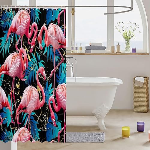 Miniatura 59 de Cortinas de ducha impermeables con diseño de barco pirata de caricaturas, tela de aventura marina, cortina de ducha de baño con peces submarinos,