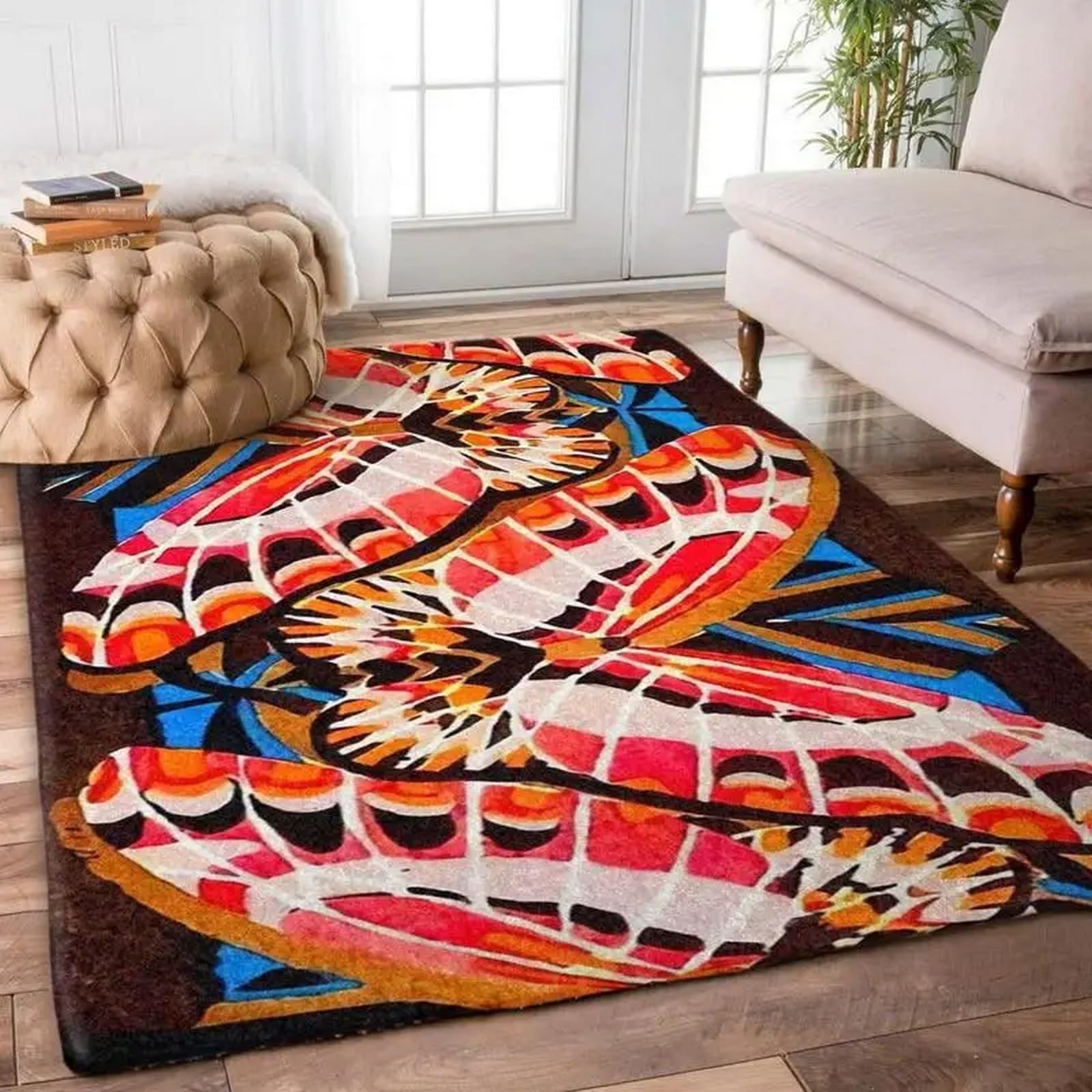 Tapis doux d'impression 3D motif fantaisie en flanelle haut de gamme
