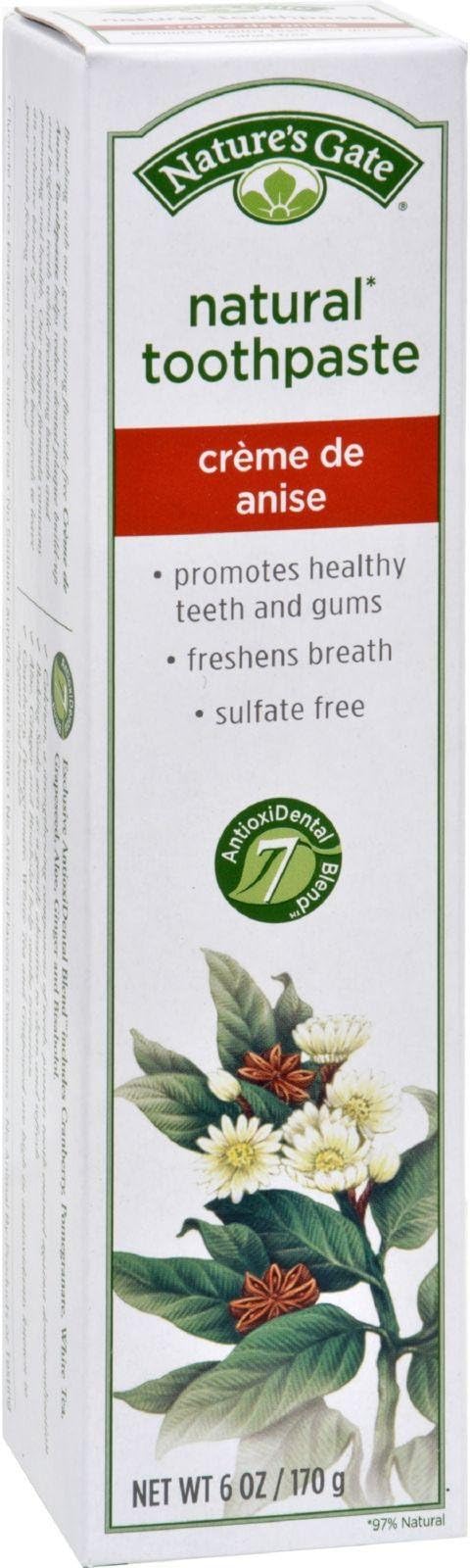 Nature's Gate Toothpaste, Creme de Anise 6 oz