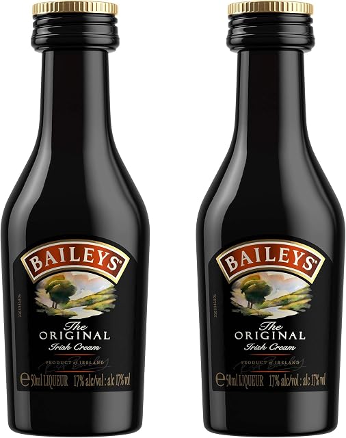 2 X BAILEYS Original Irish Cream Liqueur Miniature 5cl Miniature