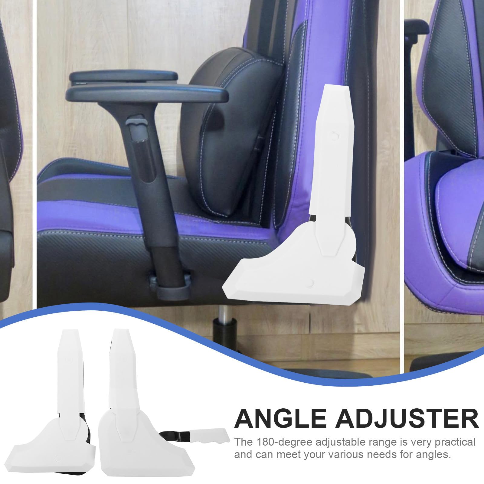 Ajustador de Ángulo Metálico para Silla de Oficina Dispositivo Giratorio Ajustable de 180 Grados Accesorio para Sillas Giratorias Repuesto para Mecanismo de Asiento Uso en