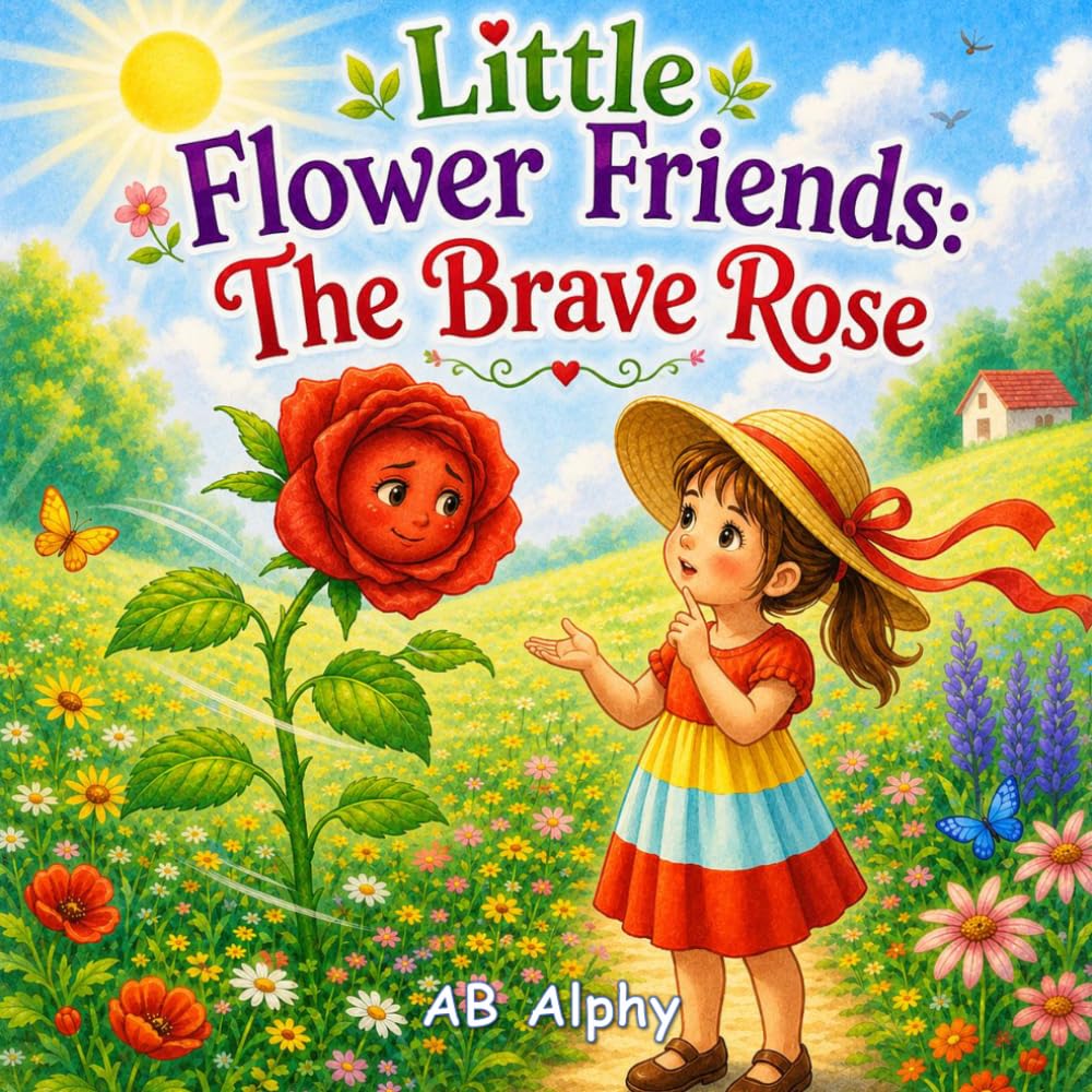 Little Flower Friends: The Brave Rose: A Gentle Story About Courage, Confidence, and Being Brave Even When Afraid