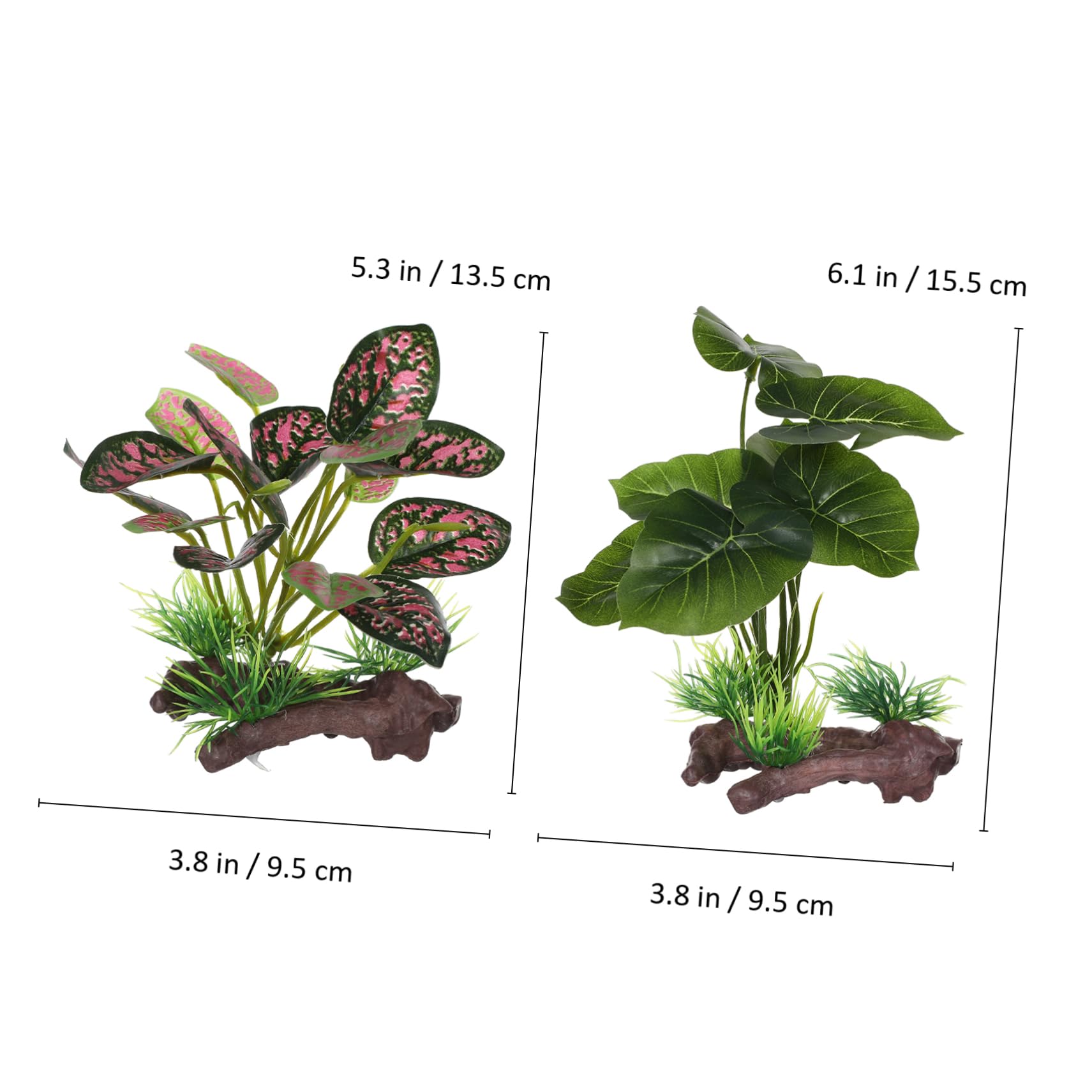 BESPORTBLE 10 Uds Decoración del Tanque De Peces Decoraciones De Acuario Plantas Artificiales para Acuario Tanque De Peces Plantas Decoraciones Plantas De Acuario Decoraciones Bonsai Plantas