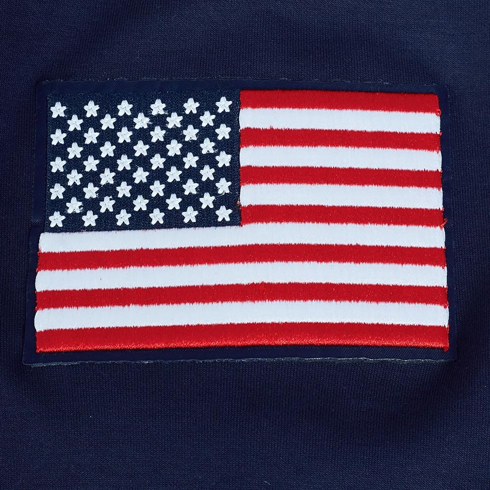 Pro Standard Mens USMNT US Soccer Classic Chenille Full Zip Hoodie Midnight Navy L