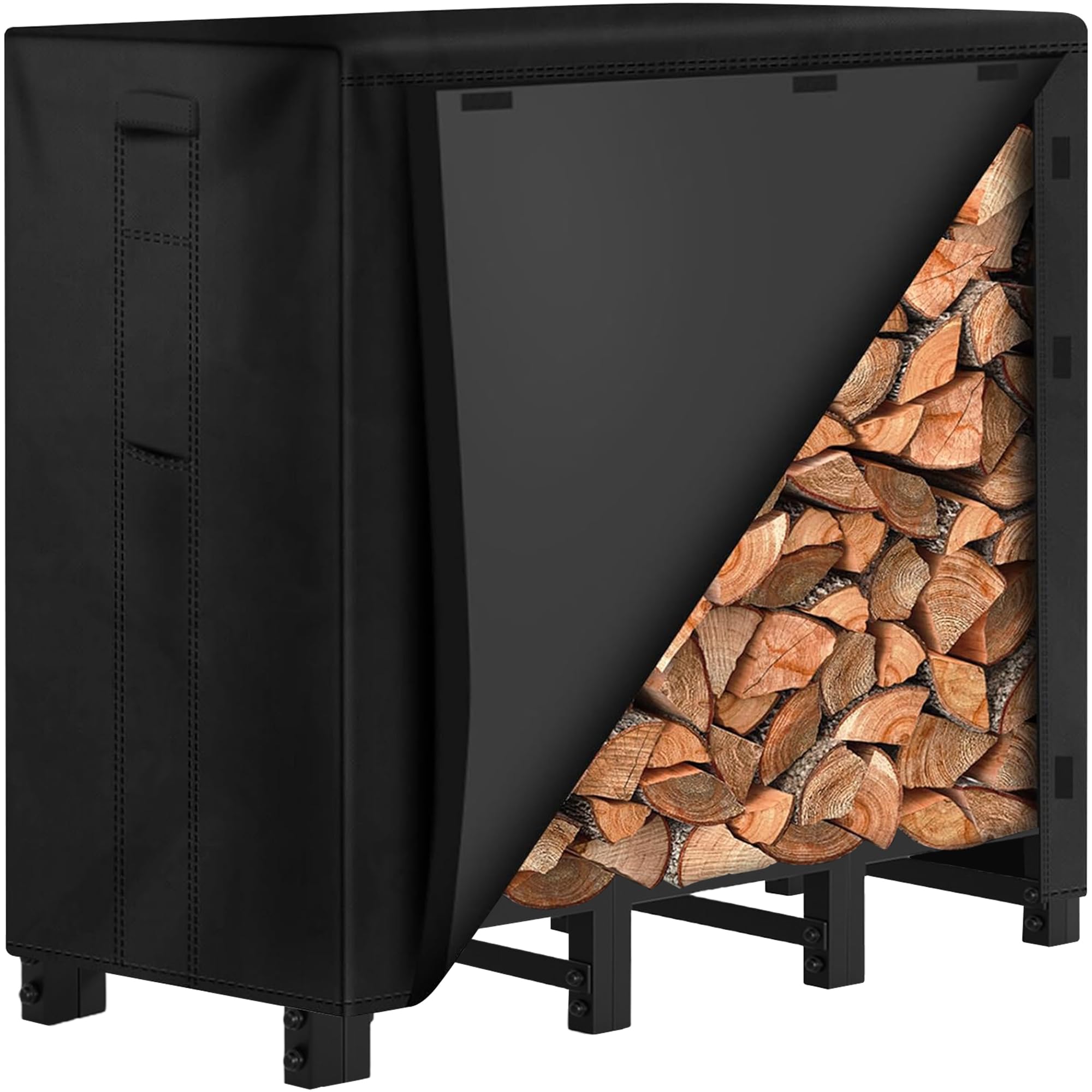 9+ Firewood Garage Storage Racks (for Dry Kindling + Wood) 29 Amagabeli 4ft Firewood Rack + Cover