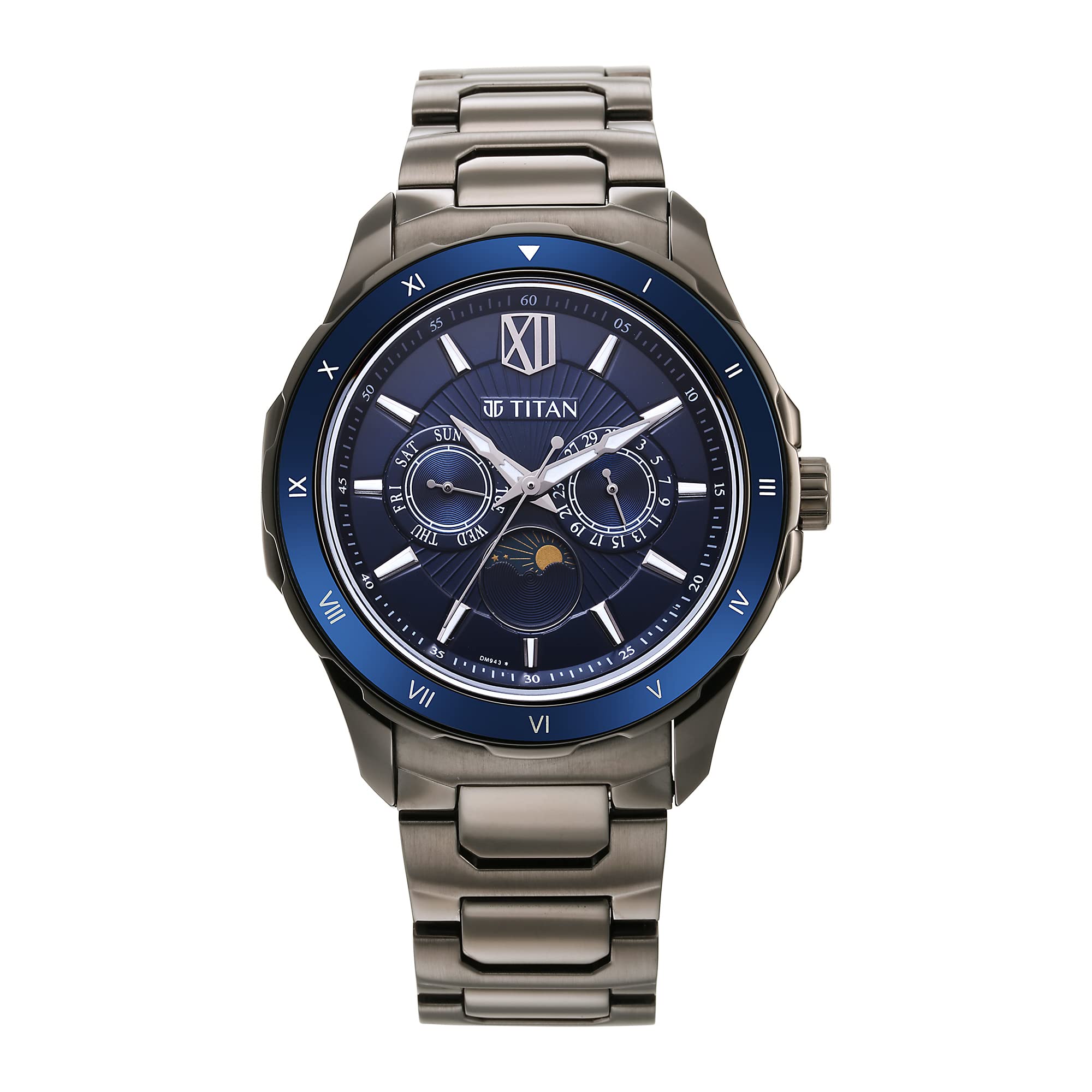 Titan Regalia Premium Blue Dial Stainless Steel Strap Analog Watch for Men-NS1688KM07 (B0BRQJ861V) Amazon Price History, Amazon Price Tracker
