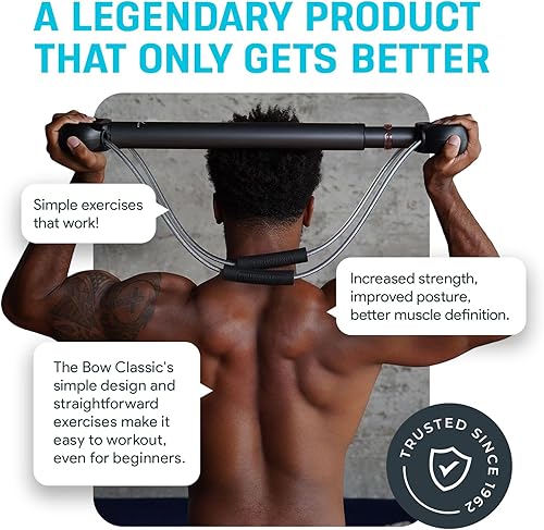 Miniatura 6 de Bullworker - Bow Classic - Ejercitador isométrico y equipo para ejercicios en el hogar, incluye estuche portátil