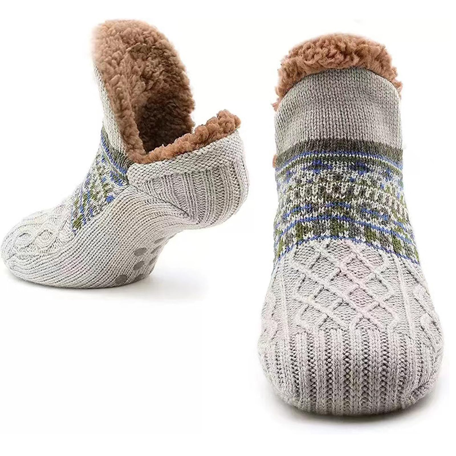Calcetines de Lana Cálidos para Hombre Gris 43-45 EU