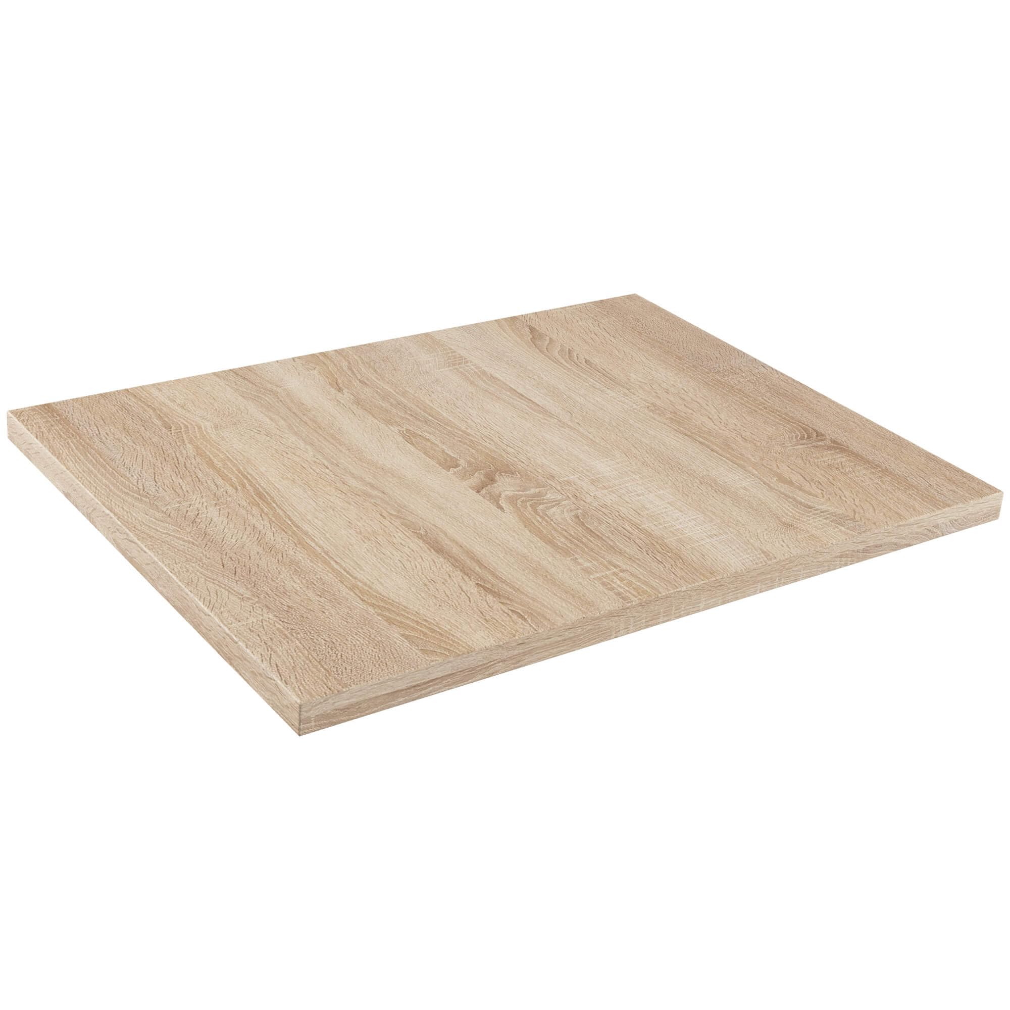Akord | Piano di Lavoro Olivia | Pannelli Laminato | Robusto | Piani Cucina top in Legno | Bordo ABS | Per le Basi | 60 x 80 x 3,20 cm | Colore Universale | Rovere di Sonoma
