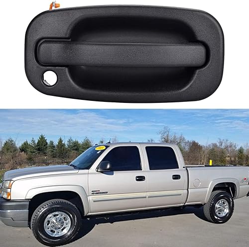 Miniatura 6 de FAERSI Manija de puerta exterior exterior Lado del pasajero delantero para 99 00 01 202 03 04 05 06 07 Silverado Tahoe Suburban Avalanche GMC Sierra