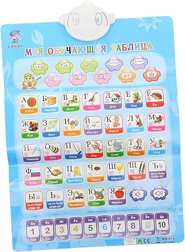 ULTECHNOVO Decorar alfabeto pared cartel alfabeto Rusia componentes electrónicos kidcraft playset niños pequeños carteles letra pared niño doble