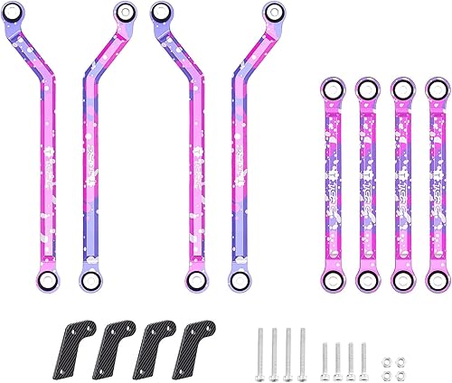 Miniatura 15 de Juego de 8 eslabones de suspensión de latón de alta liquidación para Axial AX24 XC-11/24 RC Crawler piezas de actualización de coche, revestimiento