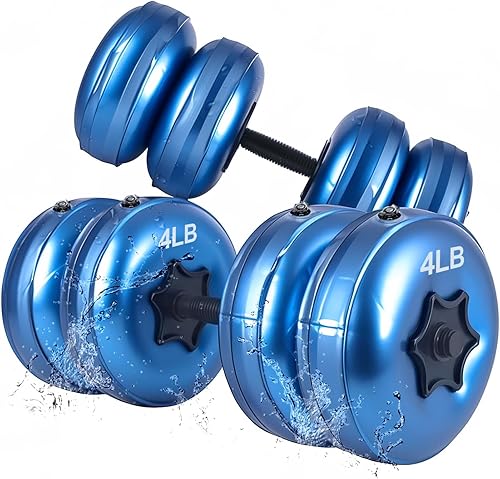 Water Filled Dumbbells Set - Water Filled Weights - Portable Travel Weights - Weights Adjustable Dumbbells