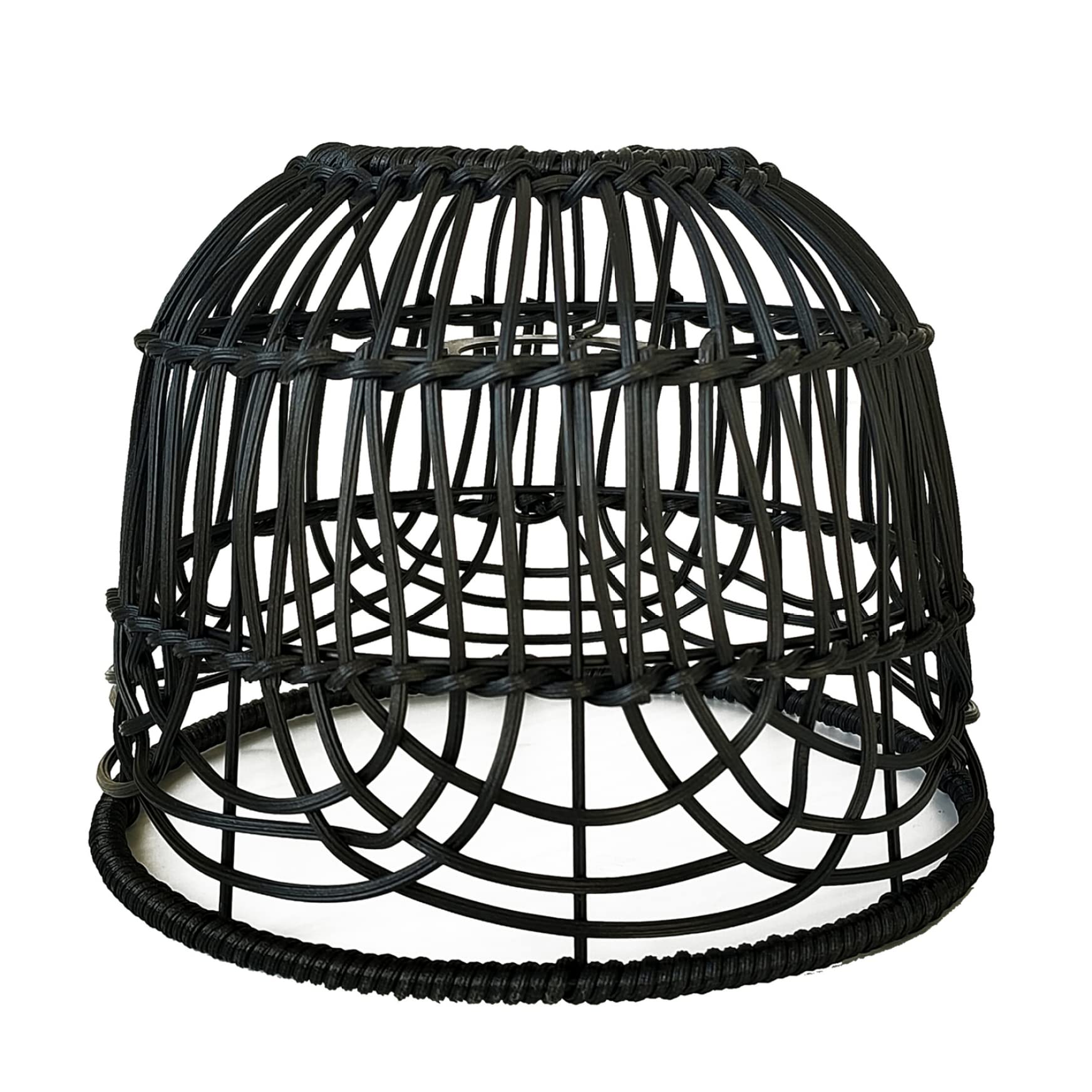 Lamp Shades, Light Shades Ceiling Bedroom Rattan Lampshade Elegant Woven Light Shade for Ceiling Pendant Light Home Decor Black