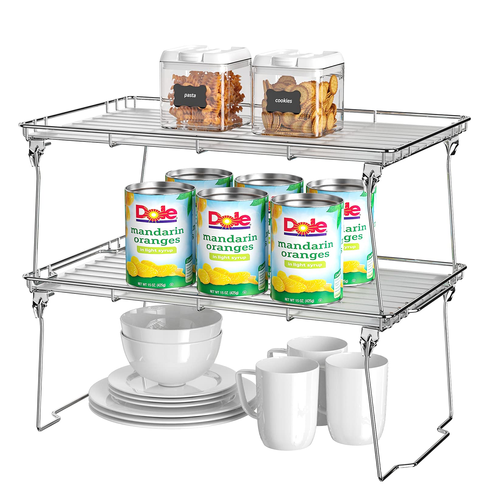 Buy HapiRm Shelf Organizers, 2Pack Expandable Stackable