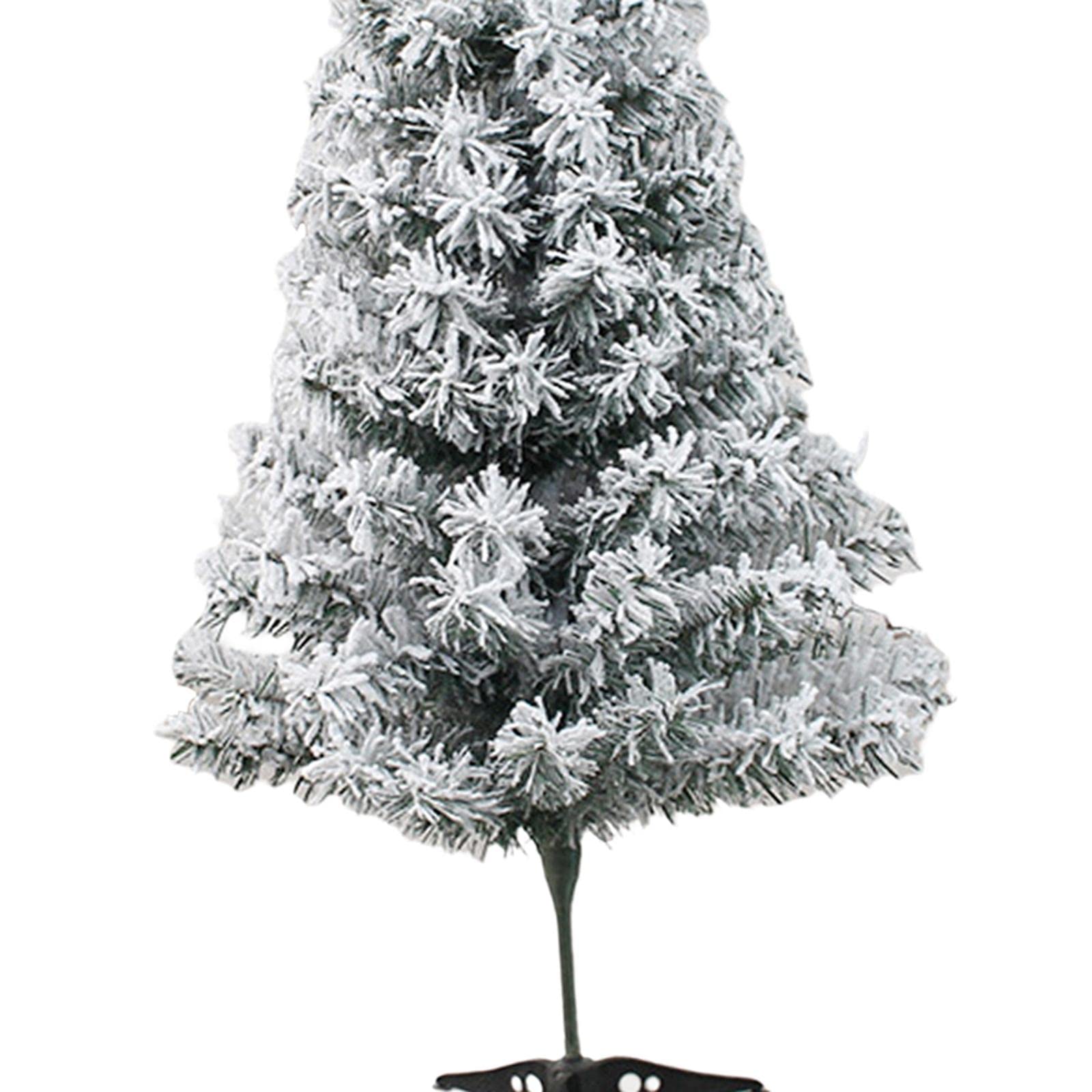 MagiDeal Tabletop Artificial Christmas Tree Decor Centerpiece Photo Prop Escena de Nieve Flocado de Navidad para Centro Comercial, Festival, Patio, al, l