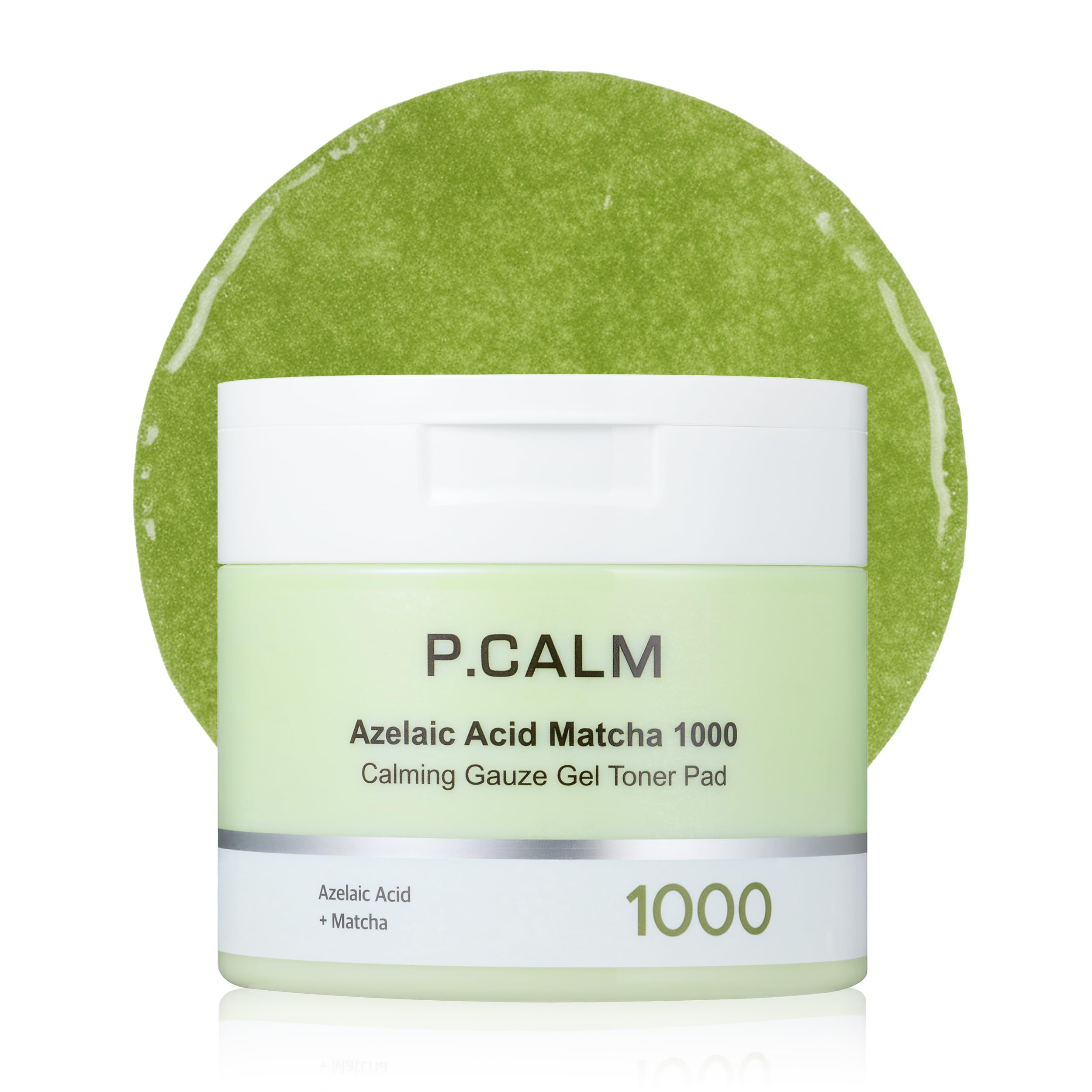Amazon.com : P.CALM Azelaic Acid Matcha 1000 Gauze Gel Toner Pad