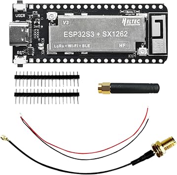 Heltec Meshtastic Wireless Stick Lite V3 ESP32-S3 SX1262 LoRa Chip | 8MB Flash, 915MHz, Type-C CP2102, Support WiFi BLE & Long Range IoT Connectivity, Compatible with Arduino LoRaWAN