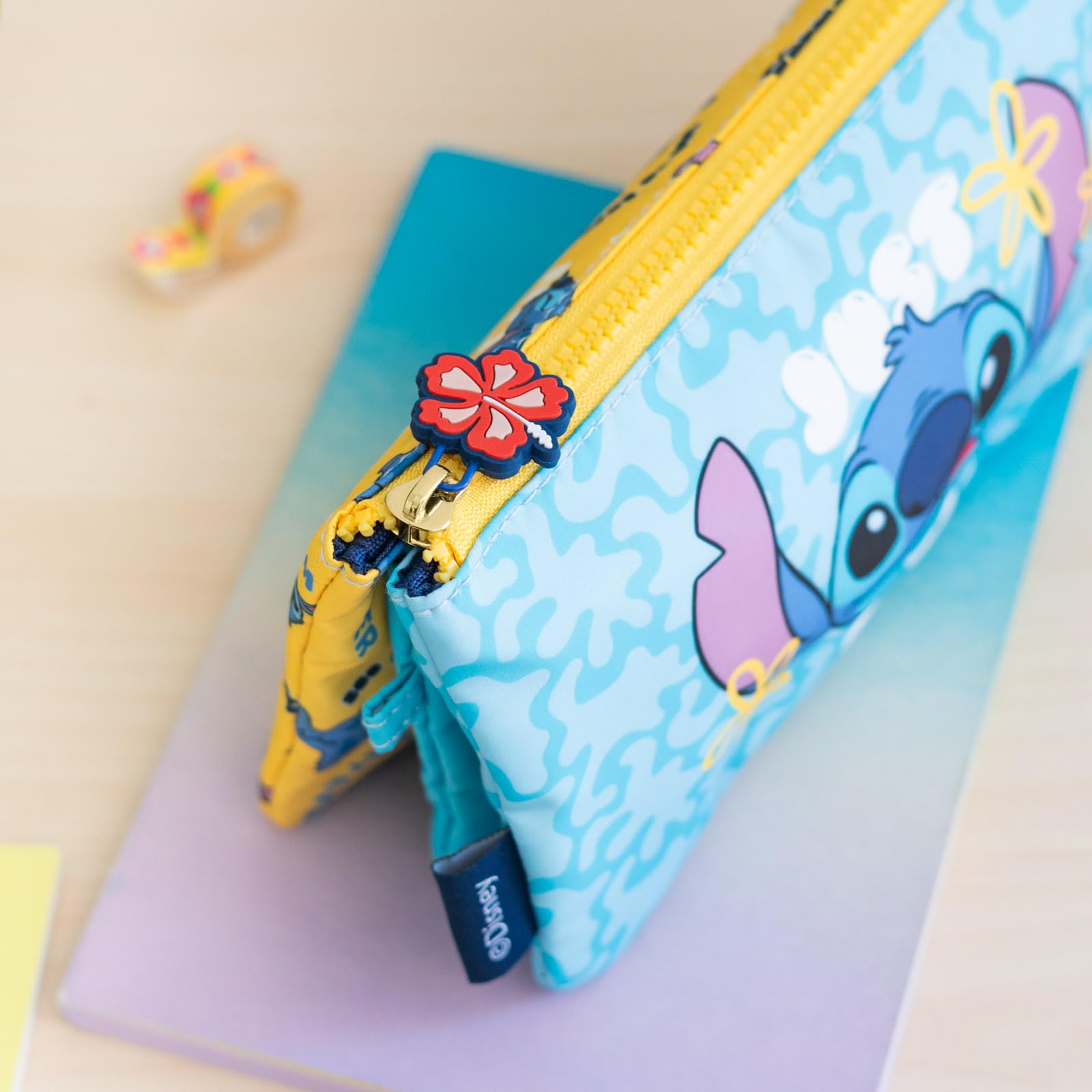 Grupo Erik 3 Compartment Pencil Case - Disney Stitch Stationery - Image 4