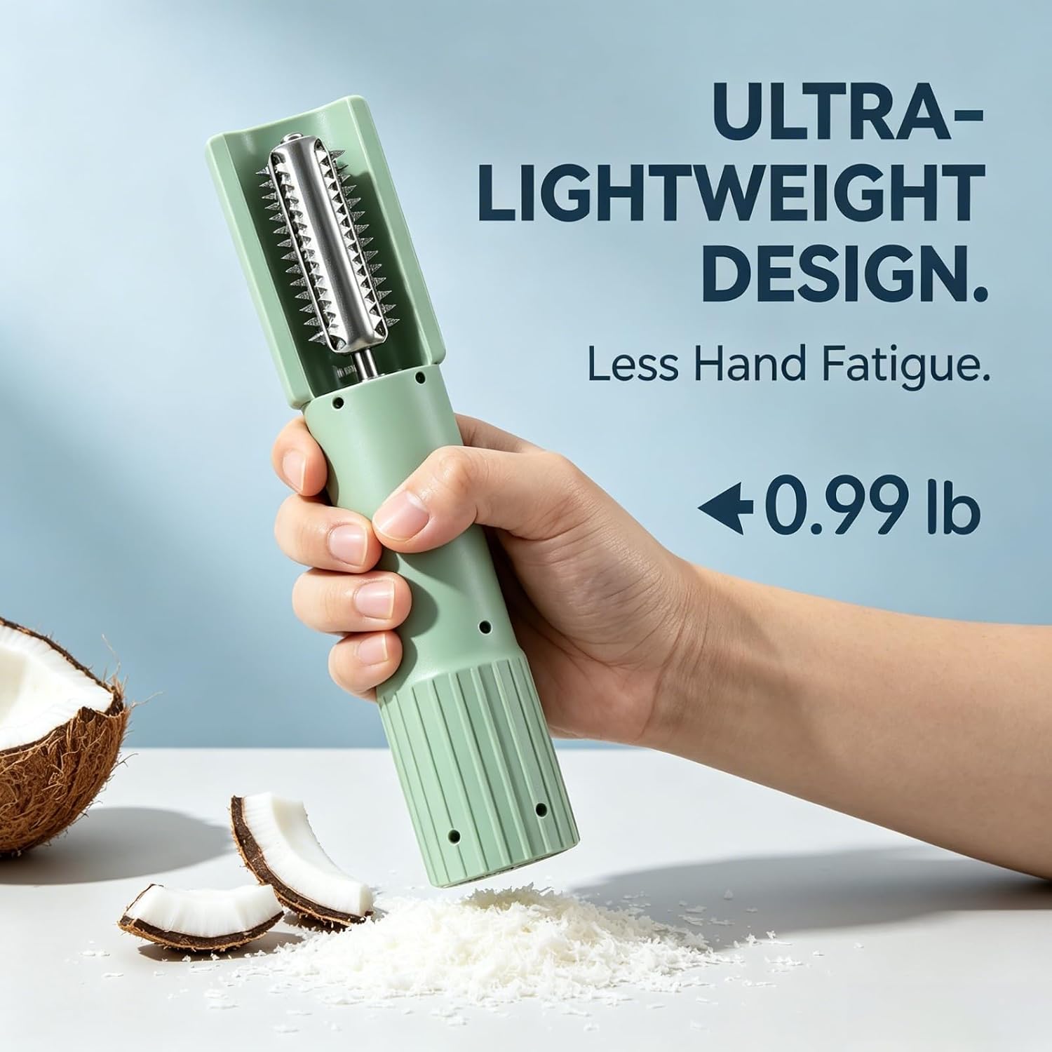 Electric Coconut Grater Machine, Cordless Handheld Coconut Scraper. (Black) image 3