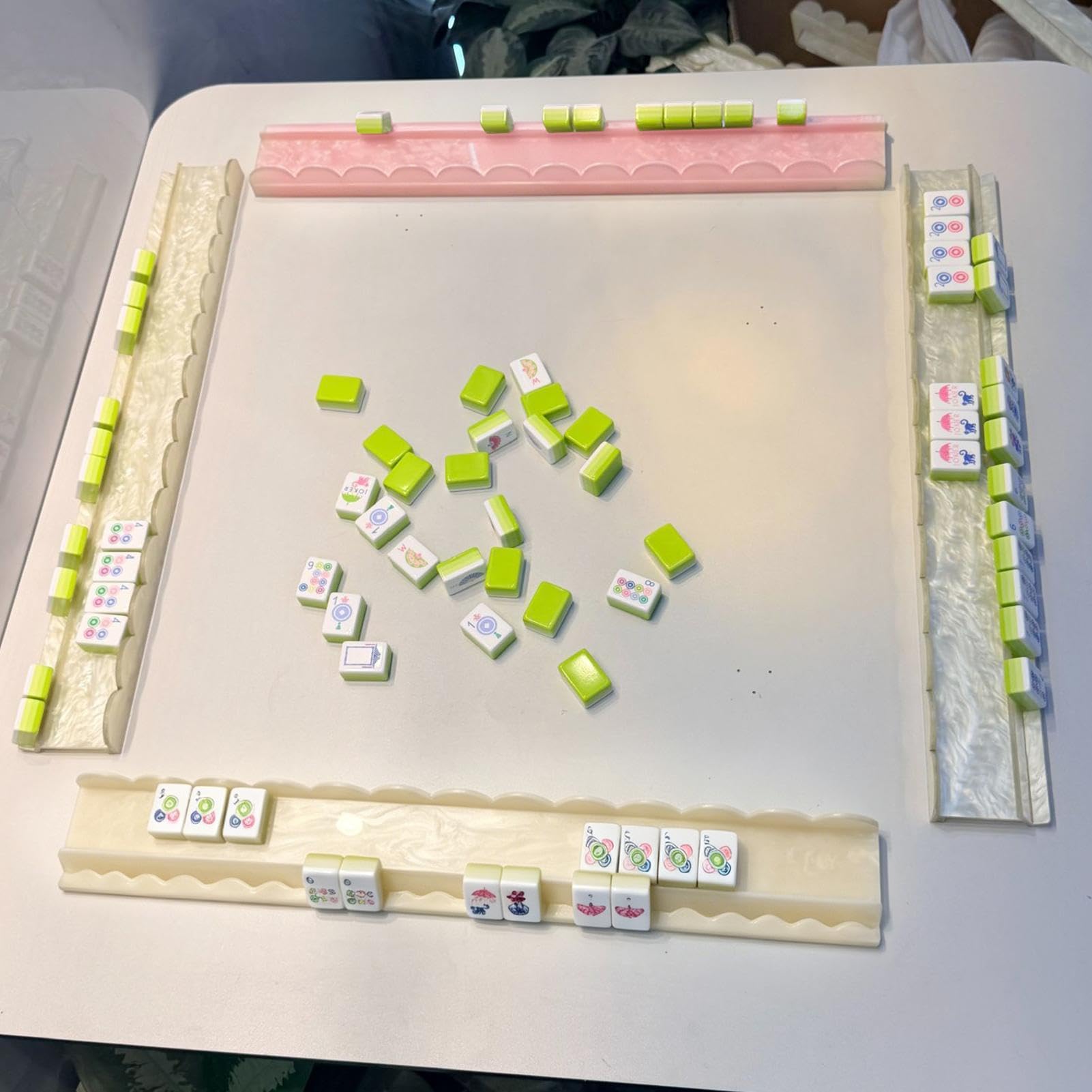 Generisch Mahjong Rack, 4 piedini antiscivolo