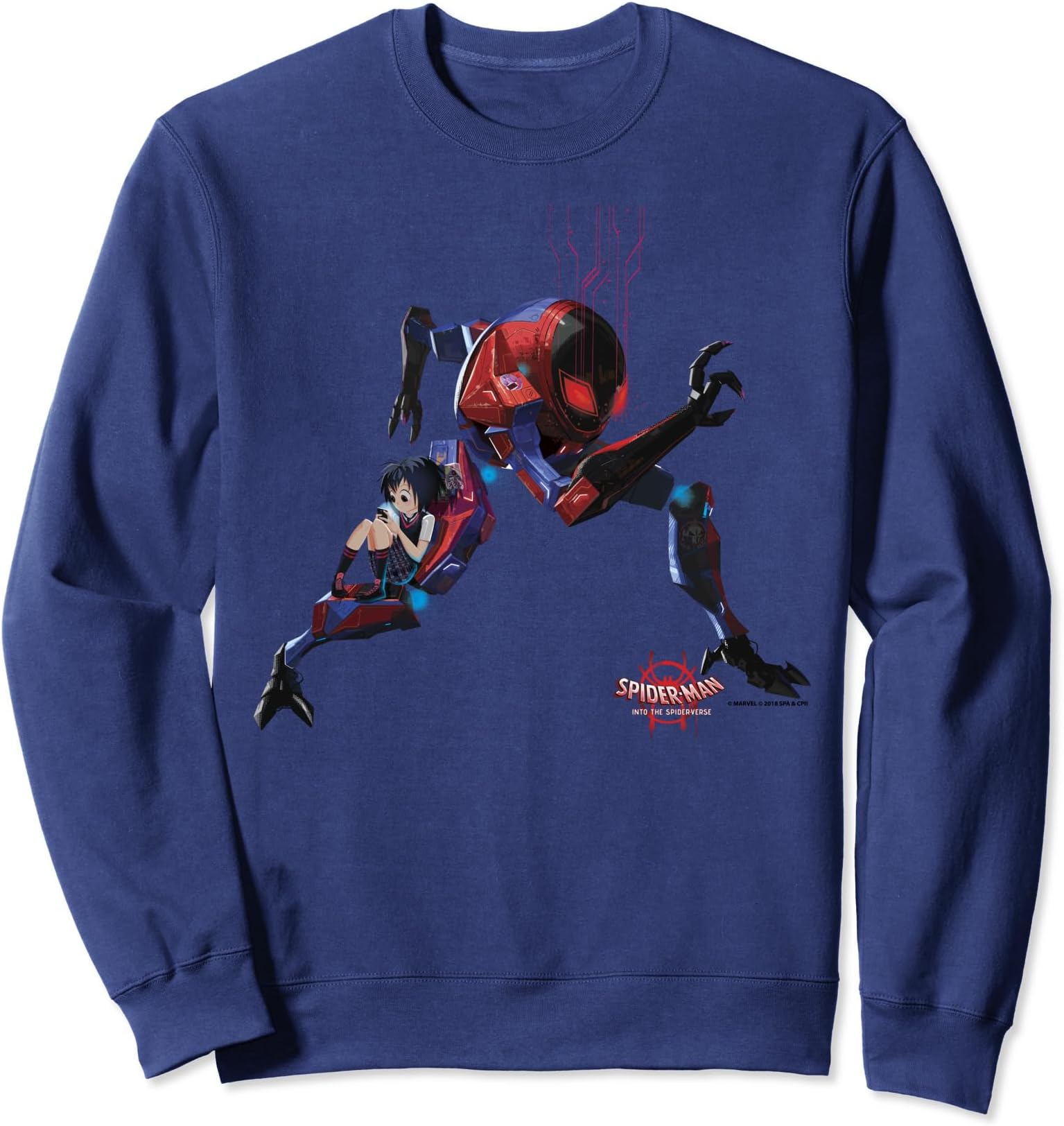 Marvel Spider-Man Spiderverse Peni Robot Graphic Fleece