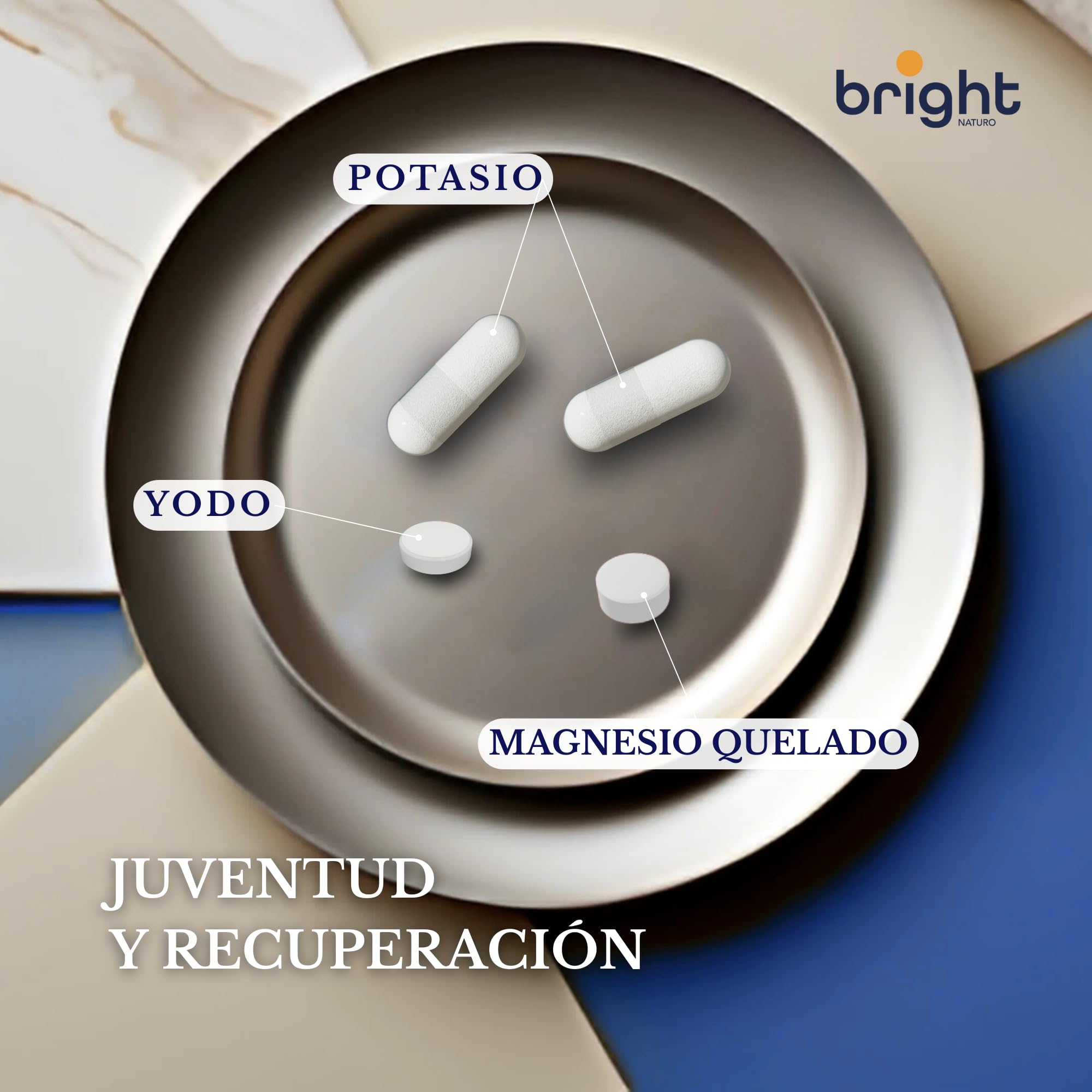 Potasio Magnesio y Yodo – Energía, equilibrio y fortaleza | 28 Dosis Diarias
