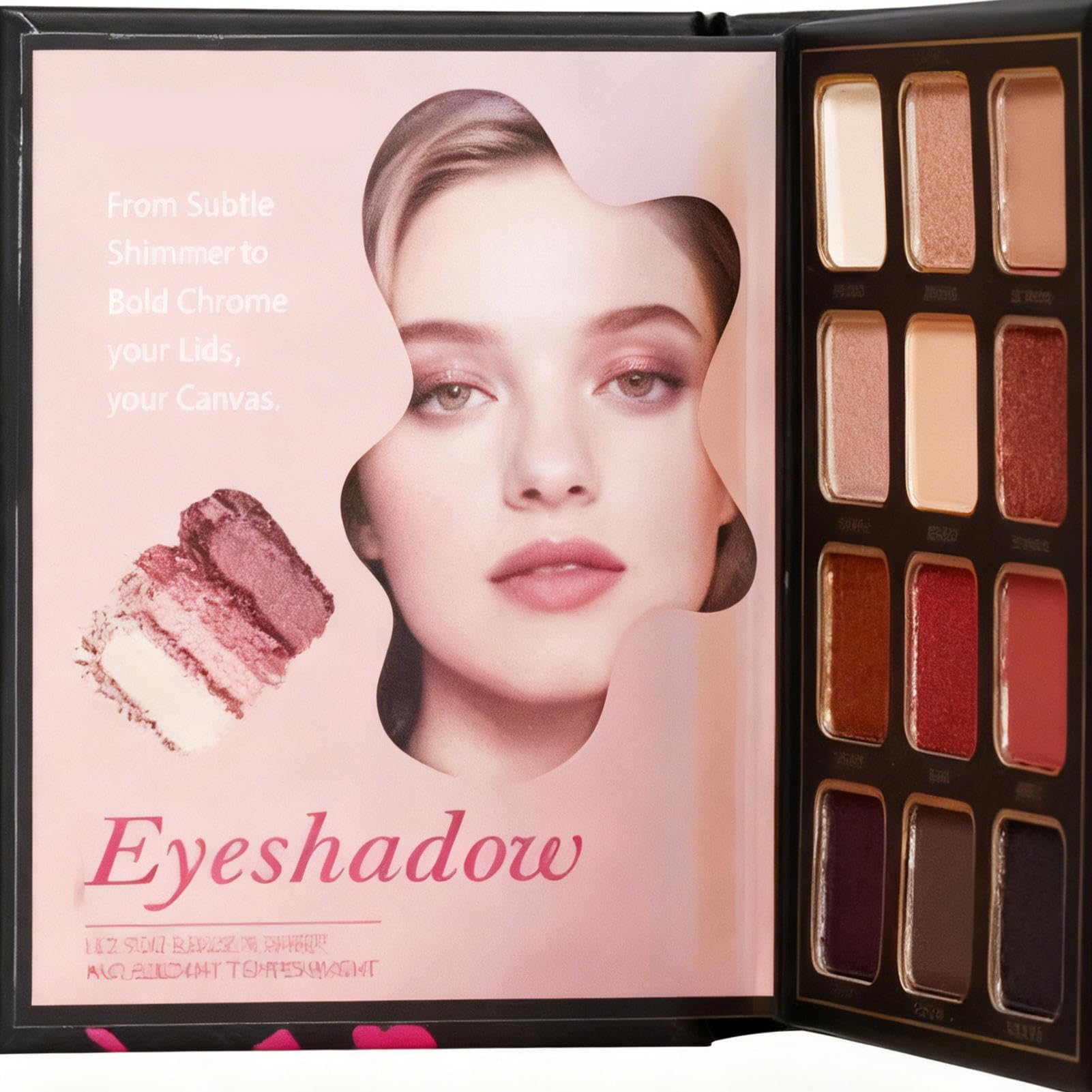 Paleta De Maquillaje Colorida 4 Capas Sombra De Ojos Duradera Plegable