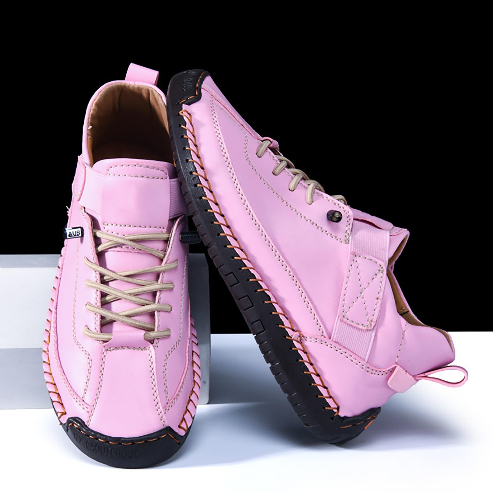 Treckingschuhe-Herren Casual Wasserdicht Wanderschuhe Weiches Schnürschuhe