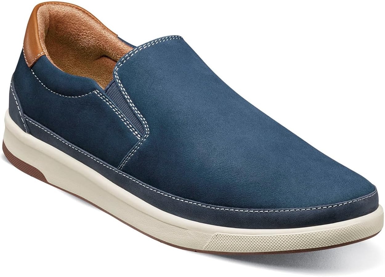 Amazon.com | Florsheim Crossover Double Gore Slip-On Navy 7 M (D