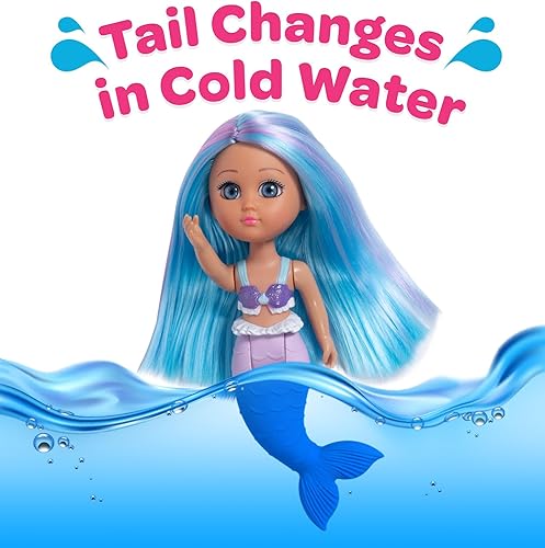 Miniatura 2 de ADORA Muñeca de sirena interactiva de 7 pulgadas con cola que cambia de color para un tiempo de juego divertido e imaginativo para edades de 1 año