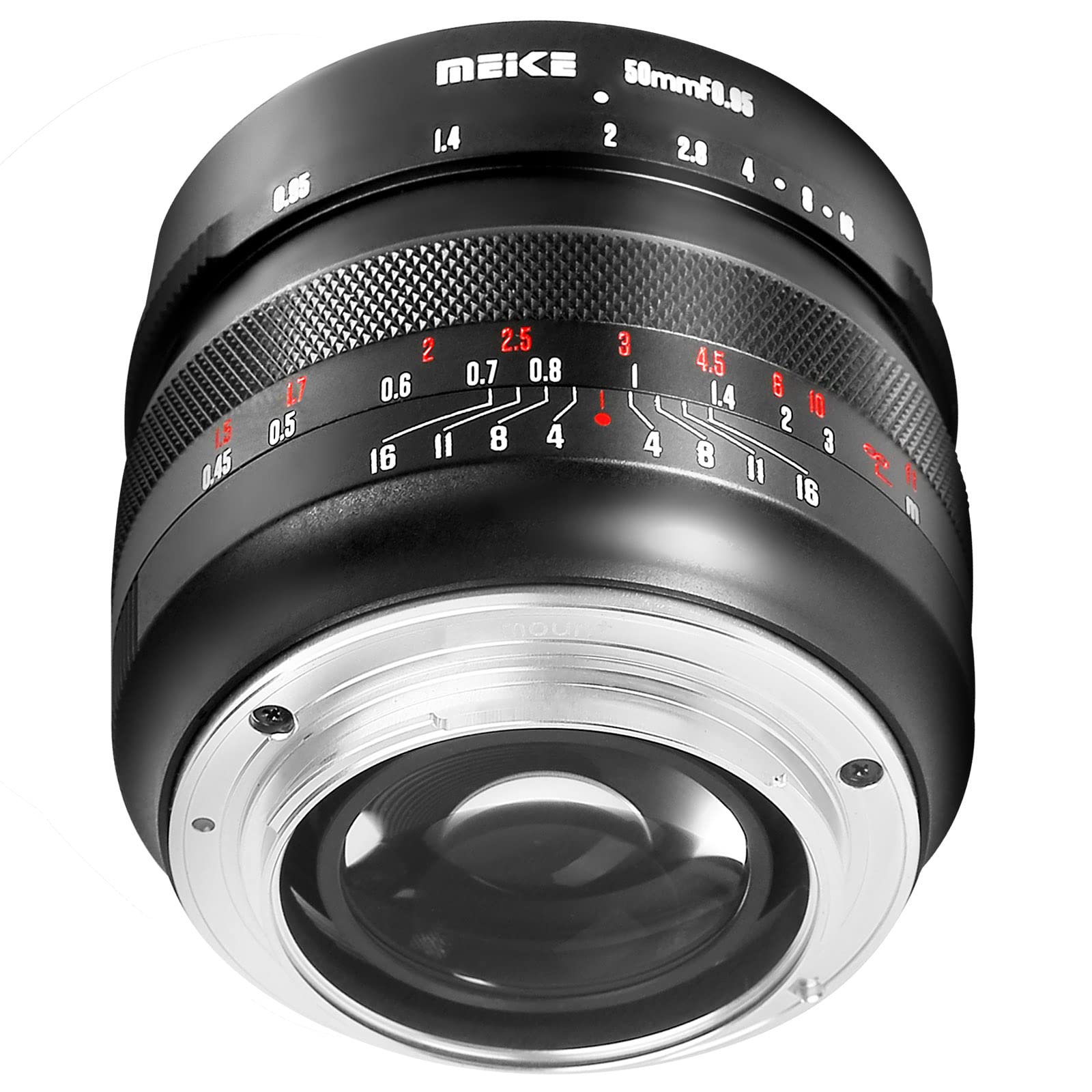 Meike 50 mm f0.95 grand diaphragme - Mise au point manuelle - Compatible avec les appareils photo Canon RF Mount EOS R RP RP R5 R6 R7 R10 R50 sous mode APS-C