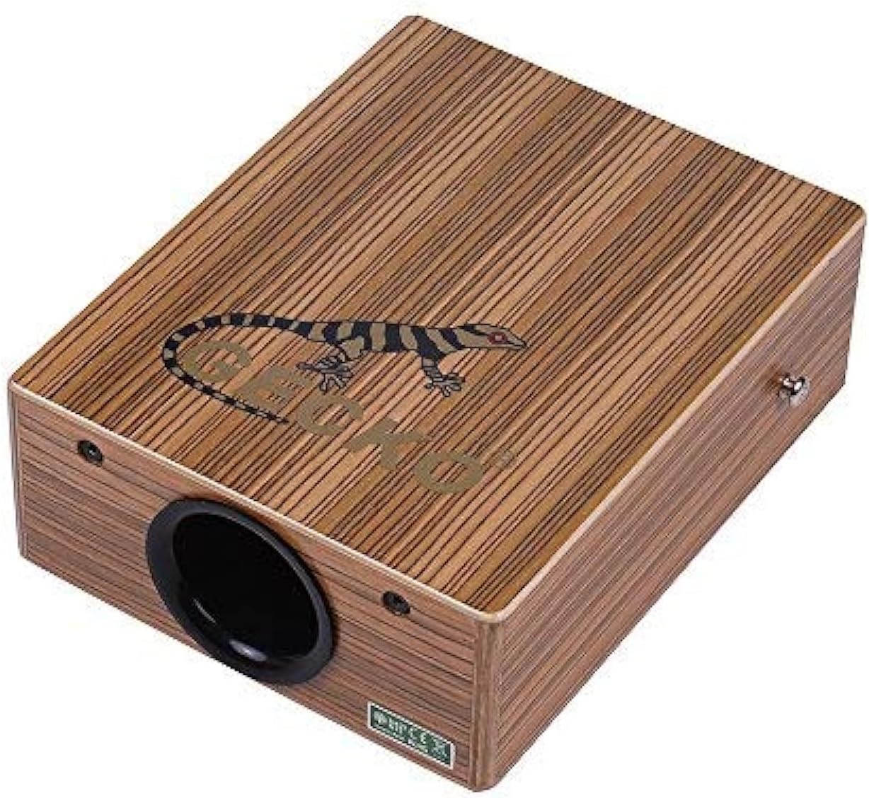 GECKO C-68Z Wood Percussion Portable Traveling Cajon Hand Drum Instrument with Strap Carrying Bag