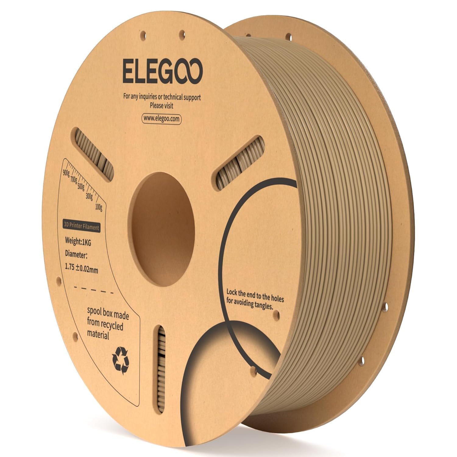 ELEGOO Wood PLA Filament 1.75mm 1KG, Real Wood Fibers Added 3D Printer Filament Dimensional Accuracy +/- 0.02mm, 1kg (Wood) (B0D9M62FKF) Amazon Price History, Amazon Price Tracker