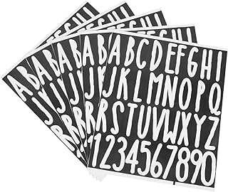 Angoily 5 Sheets Mailbox Mailbox Stickers Front Door Decor Decals for Crafts Outside House Decor Peel and Stick Wall Stickers Adhesive Alphabet Number Stickers Vinyl Alphabet Number Decals