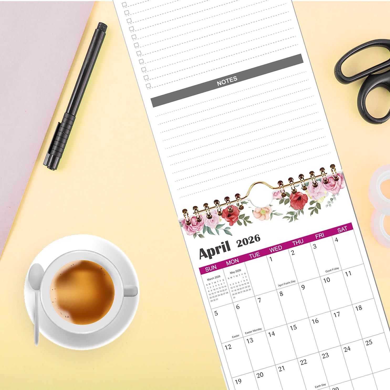 Calendrier De Bureau Simple, Mini Calendrier... – Grandado