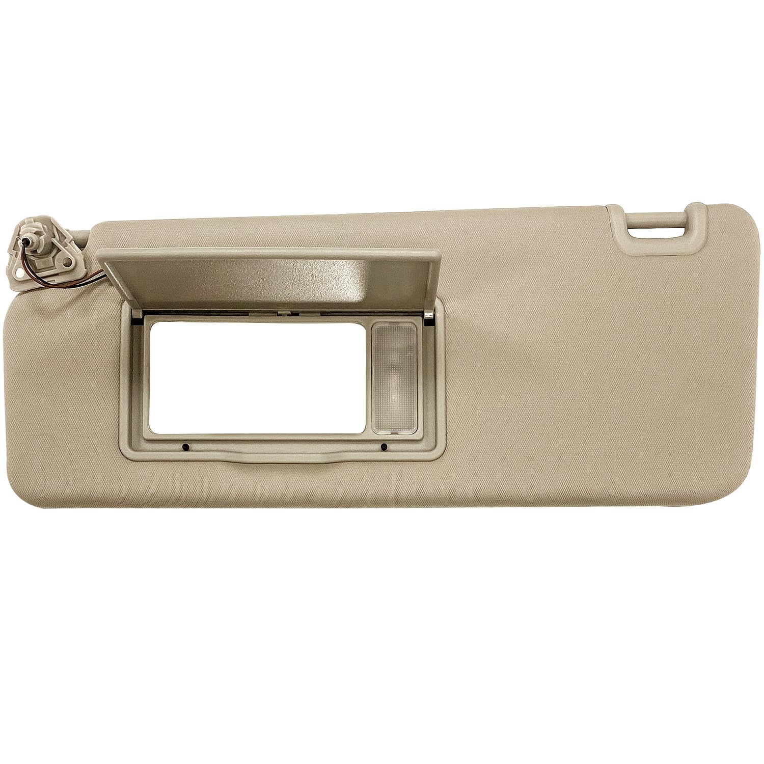 Photo 1 of Sun Visor Fit for Nissan Titan 2004-2024 for QX56 Armada 2004-2014 Replacement 96401EZ10B with Light (Left Dirver Side(Beige))