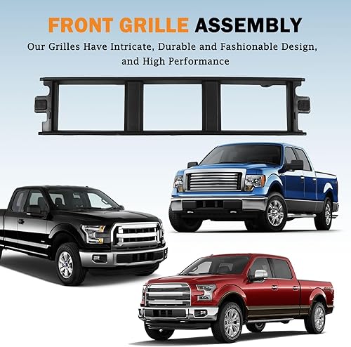 Miniatura 7 de KARPAL Cubierta central inferior del parachoques delantero compatible con Ford F150 2018-2020 3.3L 5.0L JL3Z17B968AB