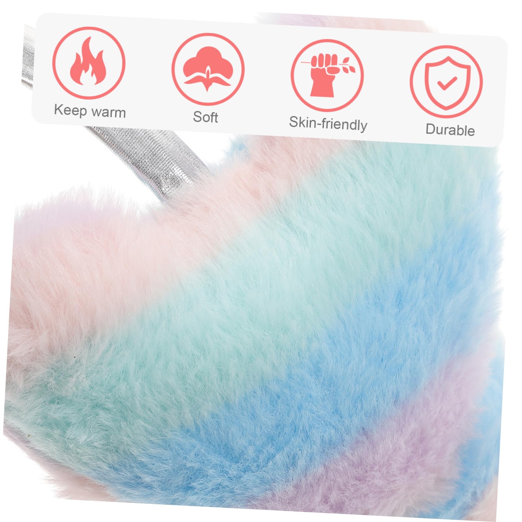 GALPADA 5piezas Orejeras De Invierno De Piel De Oso Para Mujeres Calentadores De Oídos De Diseño Corazón Protector Térmico y Resistente Al Frío Para Actividades Al Aire y Uso Diario