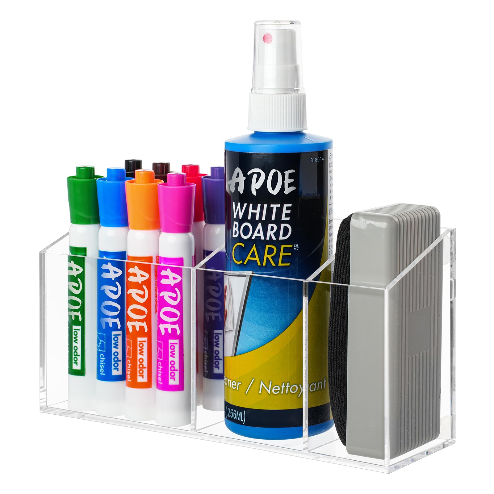Strong Magnetic Pen Holder for Refrigerator Whiteboard Dry Erase Marker Holder for Fridge Magnet Acrylic Pen Holder with