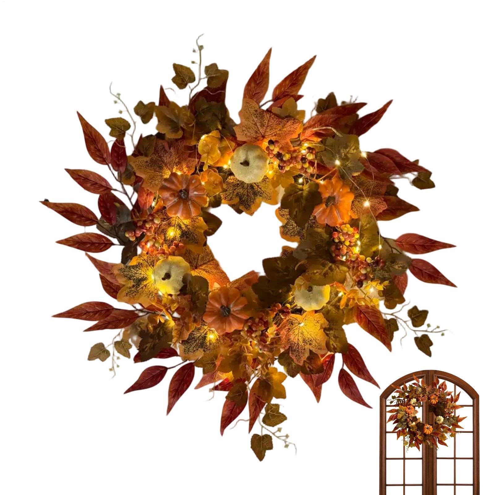 Proaustin Autumn Wreath For Front Door